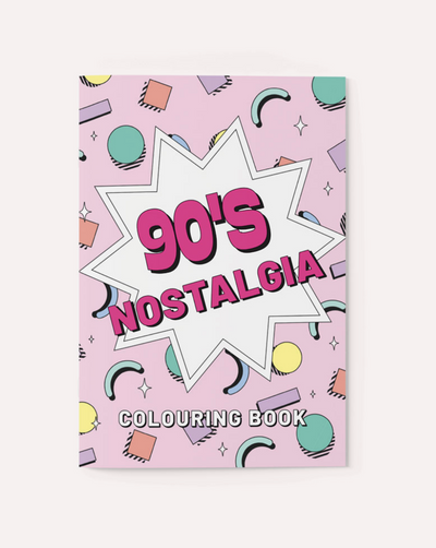 Enjoy a stress-relieving blast of nostalgia with this 90's Coloring Book! 16 illustrated pages, 8x10 inches each