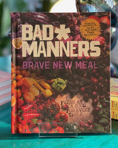 Bad Manners lives in the real world. It offers more than 100 recipes for their best-loved meals, snacks and sides for beginning cooks to home chefs. (Roasted Beer and Lime Cauliflower Tacos? Pumpkin Chili? Grilled Peach Salsa? Believe that sh*t.) Plus this cookbook arms you with all the info and techniques you need to shop on a budget and get comfortable in the kitchen.
