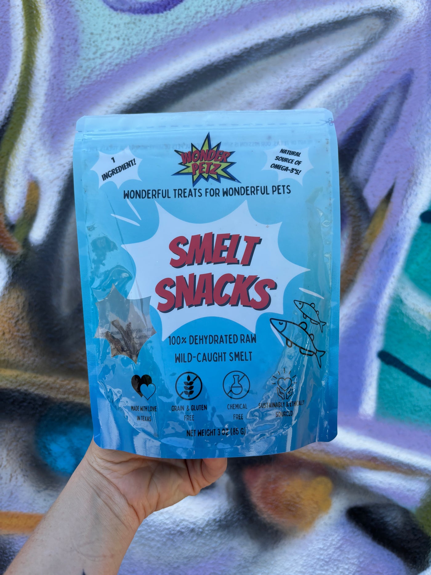 Wonder Petz Dehydrated Wild-Caught Smelt Snacks