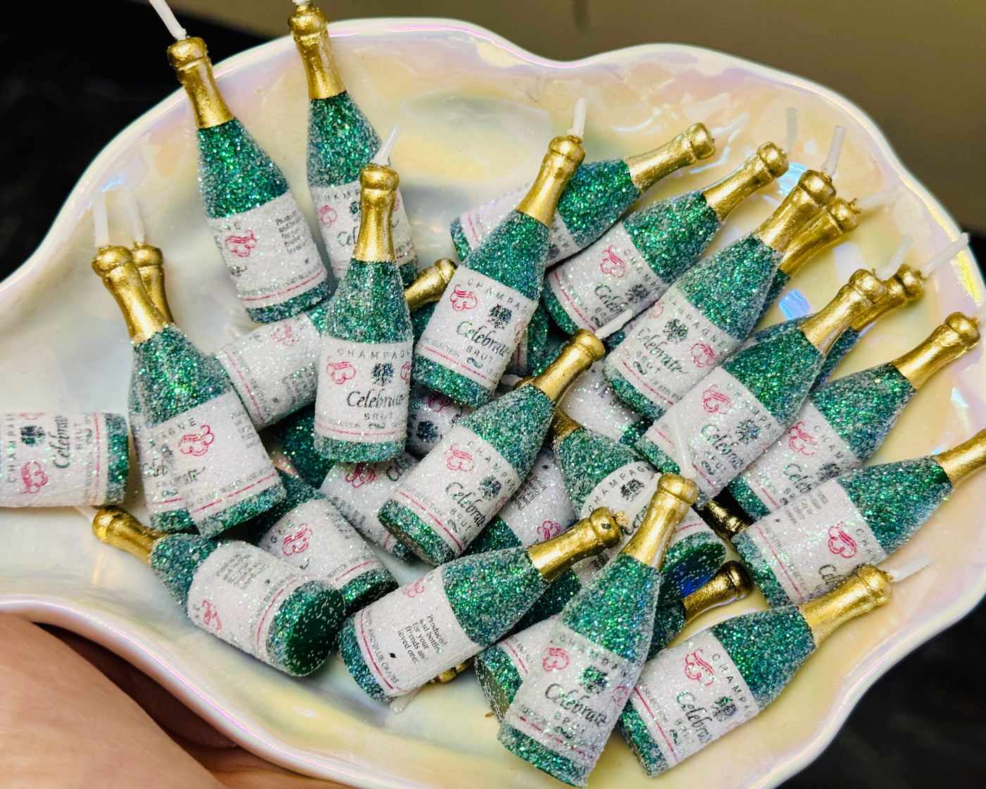 Mini Fizzy Champagne Candles