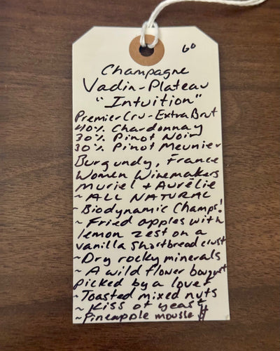 Vadin-Plateau Intuition Champagne Extra Brut