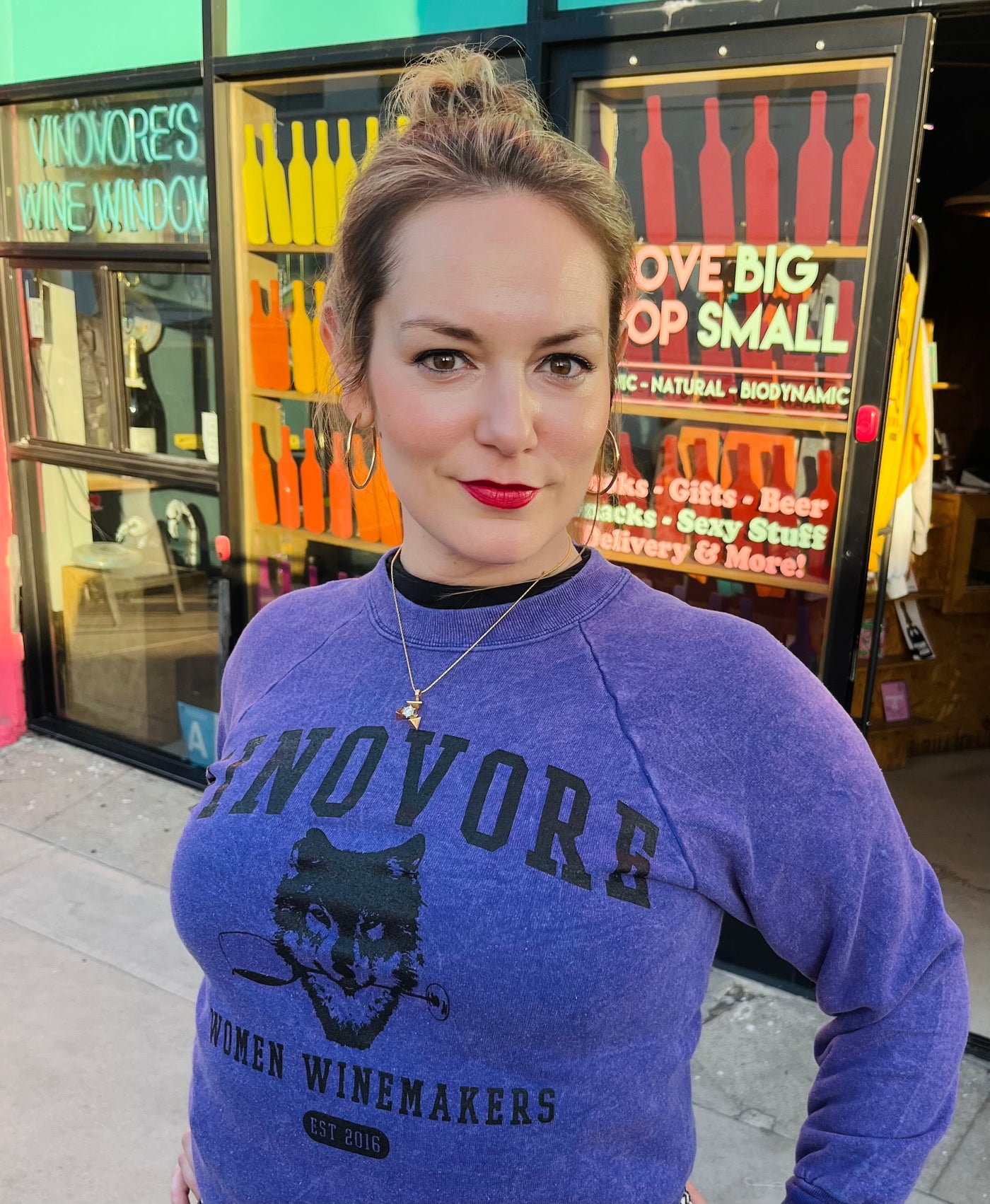 Vinovore Women Winemakers Sweatshirt Vintage