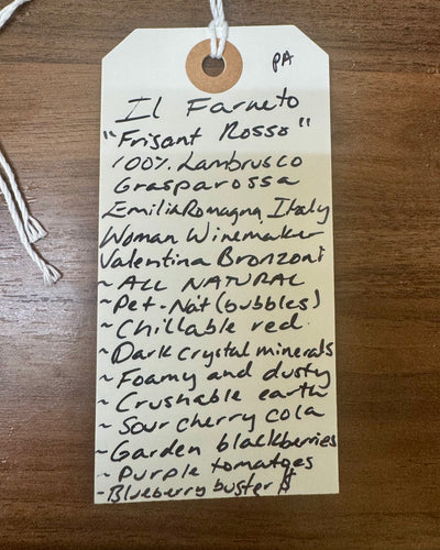 Il Farneto Frisant Rosso Lambrusco Pét-Nat