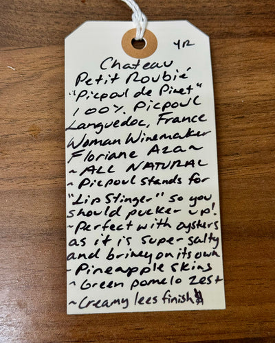 Chateau Petit Roubie Picpoul de Pinet