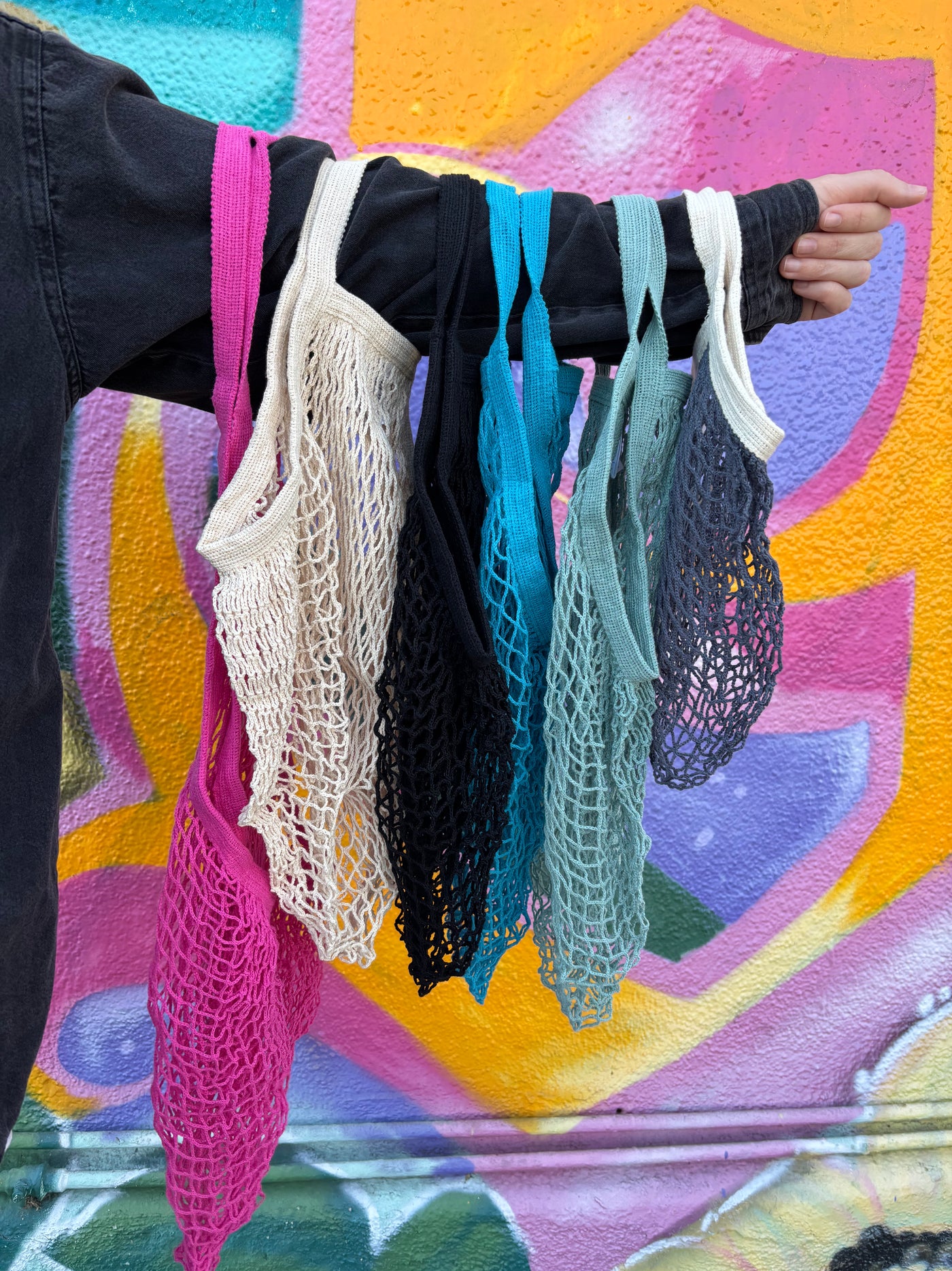 Organic Cotton Net Bag: Assorted colors