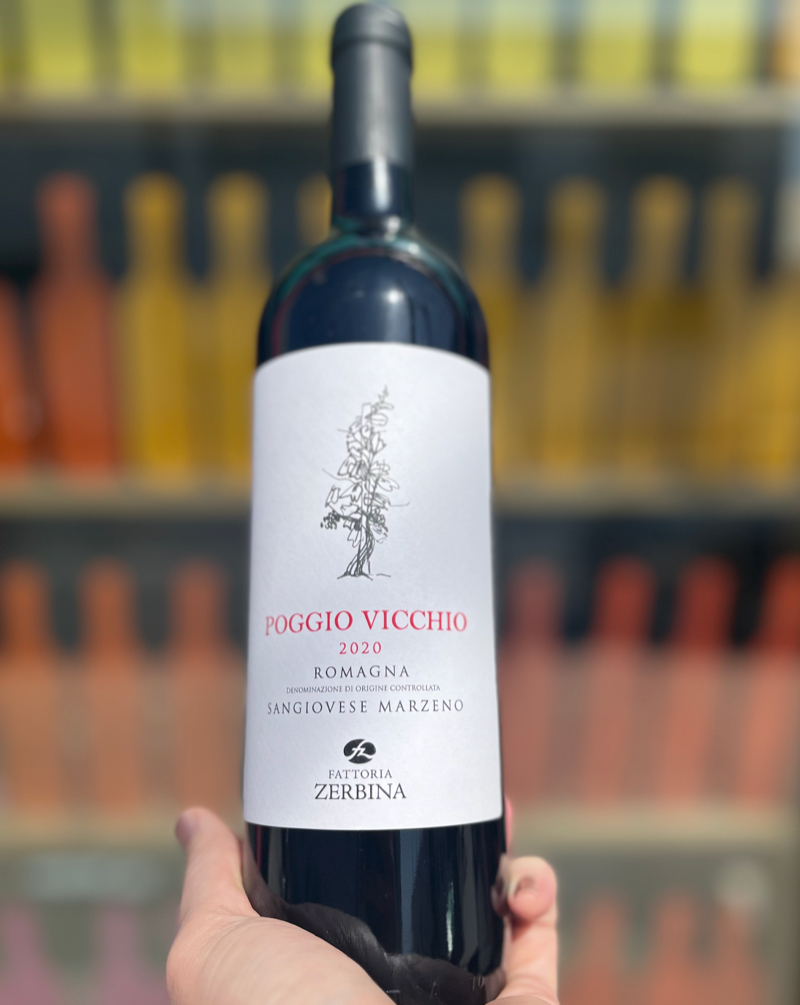 100% Sangiovese  Emilia Romagna, Italy.  Woman winemaker - Cristina Gemeniani. All natural. Chillable red. She really opens up after breathing like a Kundalini yoga class. Classic notes of Morello cherries and wild violets. Red clay structure. Modern yet rustic like a fresh and cozy cabin.