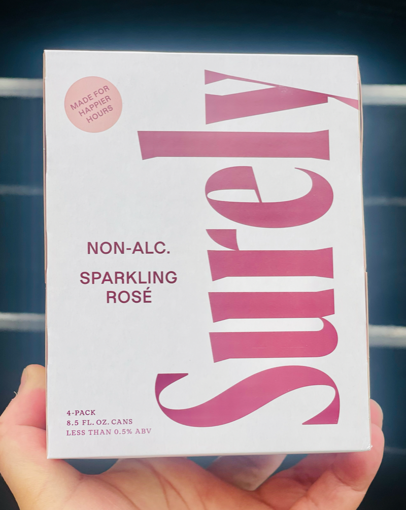 Surely Sparkling Rosé Non-Alcoholic 4-Pack Cans