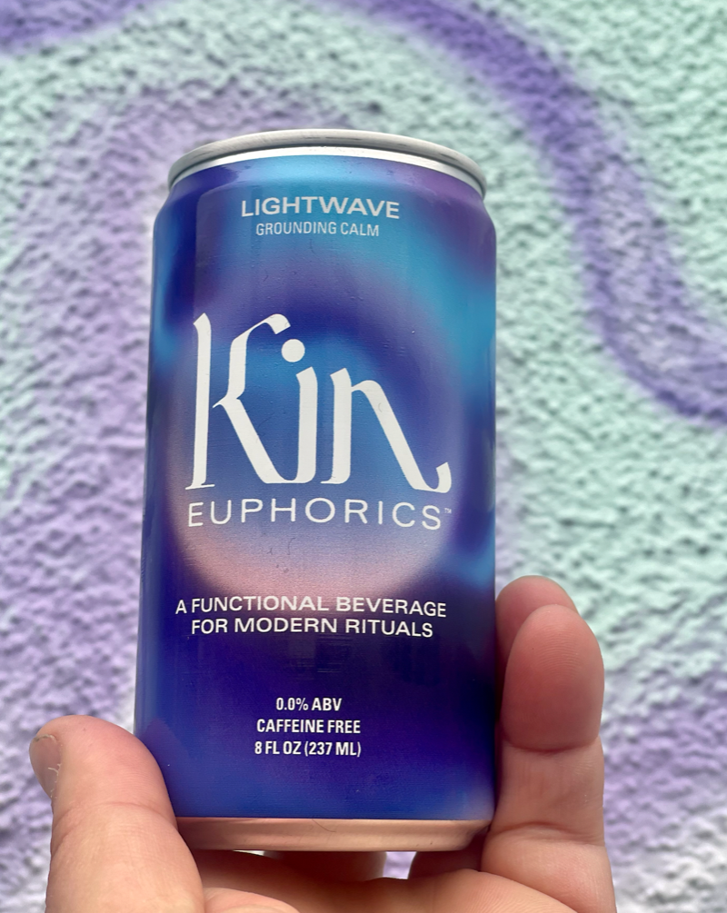 Kin Euphorics Lightwave Non-Alcoholic Aperitif. A functional beverage for modern rituals. Caffeine free.