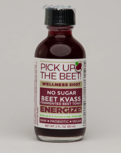 Beet Kvass has been used for 2 centuries as a fermented health drink. Fermentation accentuates the nutrient line up making it a powerhouse for detoxing the liver, other organs and the blood.