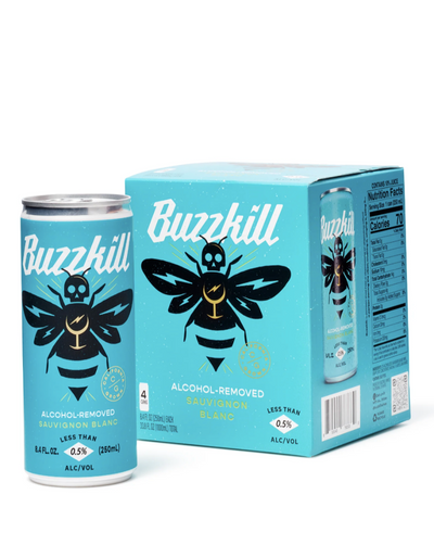 Made from California grapes by our renowned in-house winemaker, Buzzkill Sauvignon Blanc is an alcohol-removed still wine with classic Sauv Blanc aromatics of lemongrass, tropical notes of passionfruit, citrus undertones, and big Buzzkill vibes.