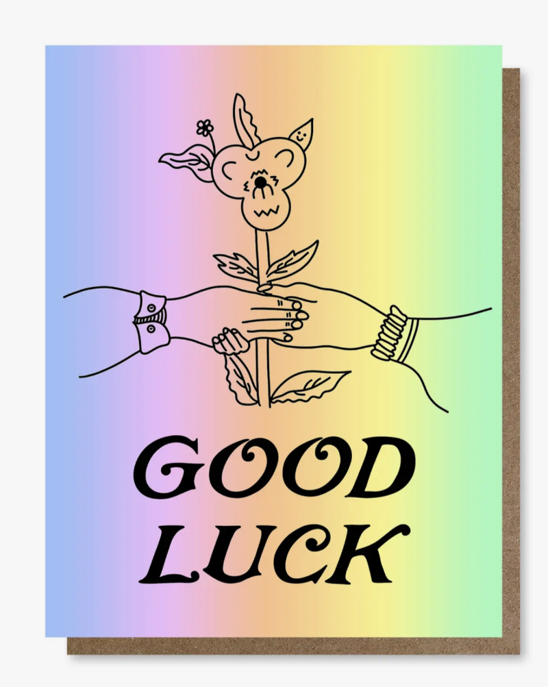 Good Luck Greeting Card - Blank Inside 