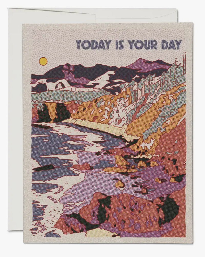 Today Is Yours Birthday Greeting Card. Blank inside Made in USA