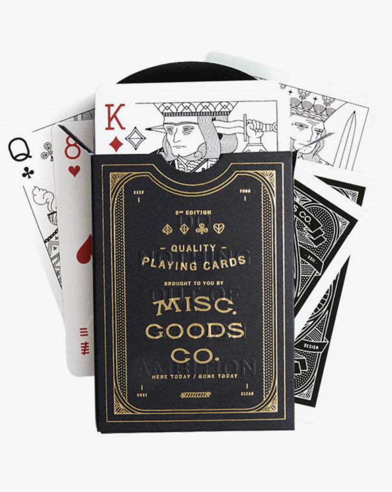 Each drawing on every playing card is re-imagined. The illustrations of the characters, symbols and each letter and number new. Premium grade playing cards Bee quality card stock Emboss Gold Foil.  Made in the USA.