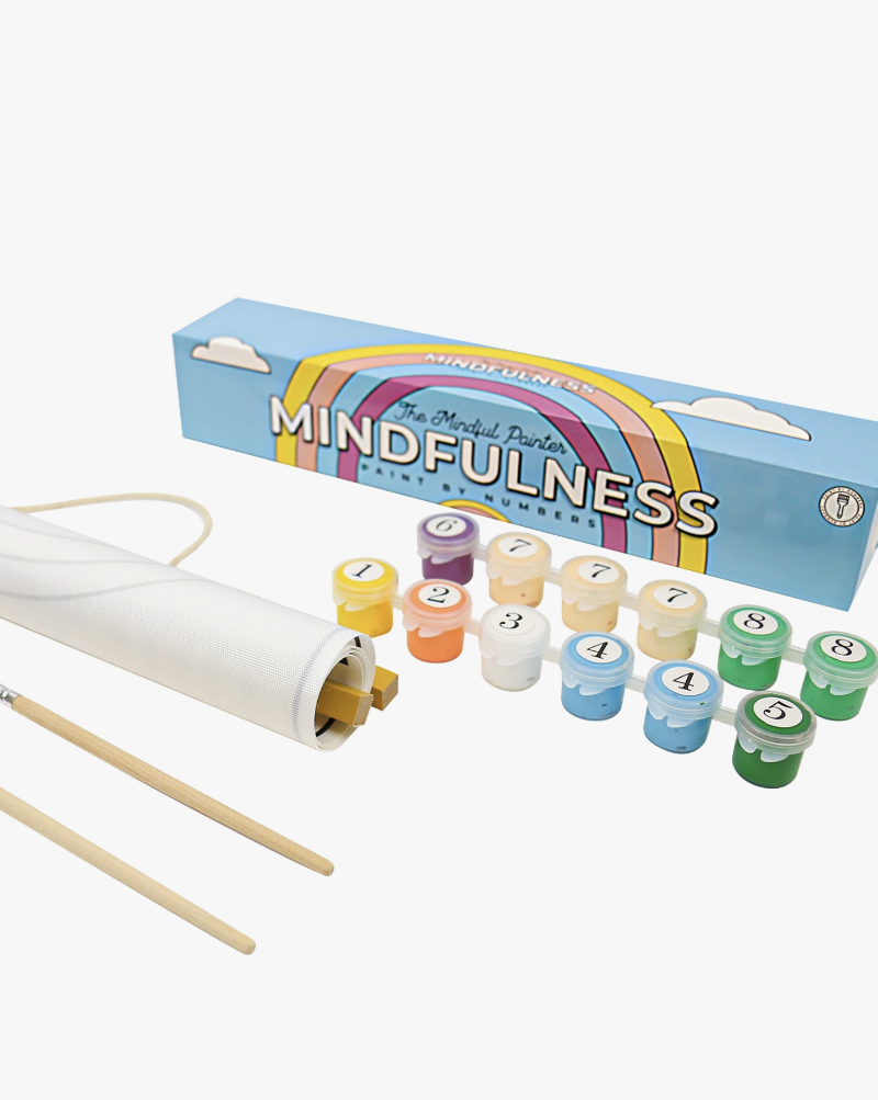 Re-energize yourself with this mindful paint by numbers set. This kit has everything you need to get started and bring tranquillity to your life by matching each colour paint to the numbers on your canvas.