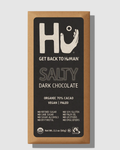 It's salty. It's chocolatey. It's salty dark chocolate.