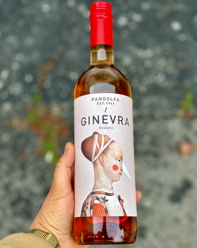 100% Sangiovese Emilia-Romagna Italy.  Woman winemaker - Battista Malatesta. All natural. Like a hot strawberry blonde French girl living in Italy.  Watermelon jolly rancher. Raspberry rhubarb creamy crisp. Steely minerality. Blood oranges. A dry and fly melon felon!