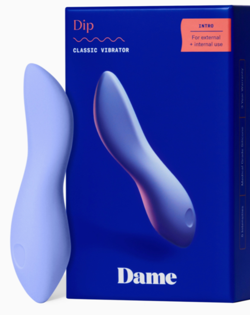 Dame Dip Classic Vibrator Plum