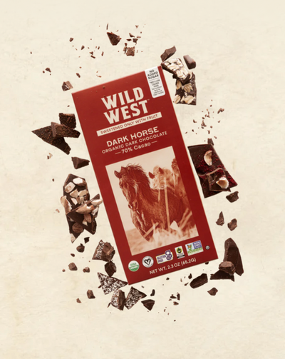 SWEETENED ONLY WITH FRUIT  Delightfully dark, silky and deliciously bold, you'll experience the unexpected surprise of real chocolate taste with no added sugar, you never saw coming. It’s eternally wild, simply delicious and sure to satisfy every time you graze.