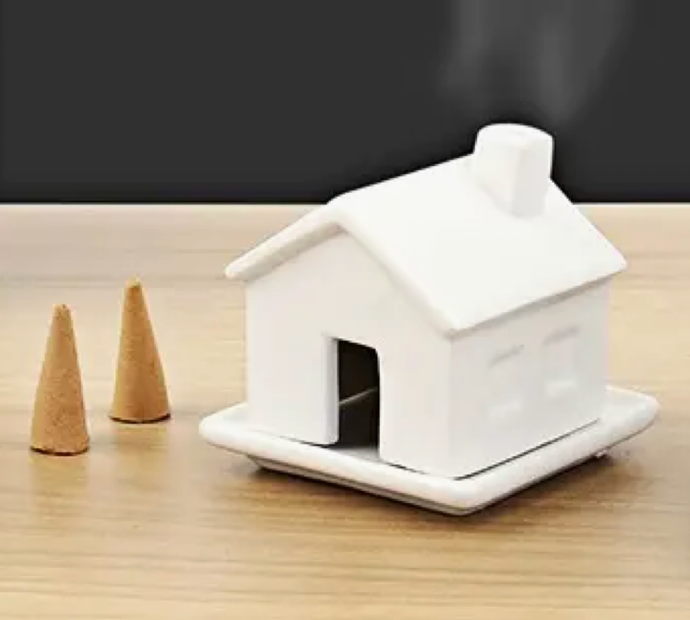 Ceramic House Incense Burner