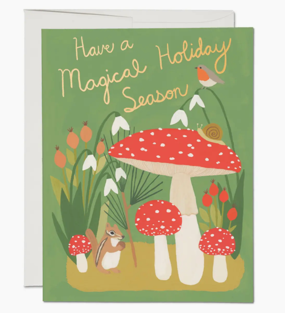 Forest Critters Holiday Magical Season Greeting Card