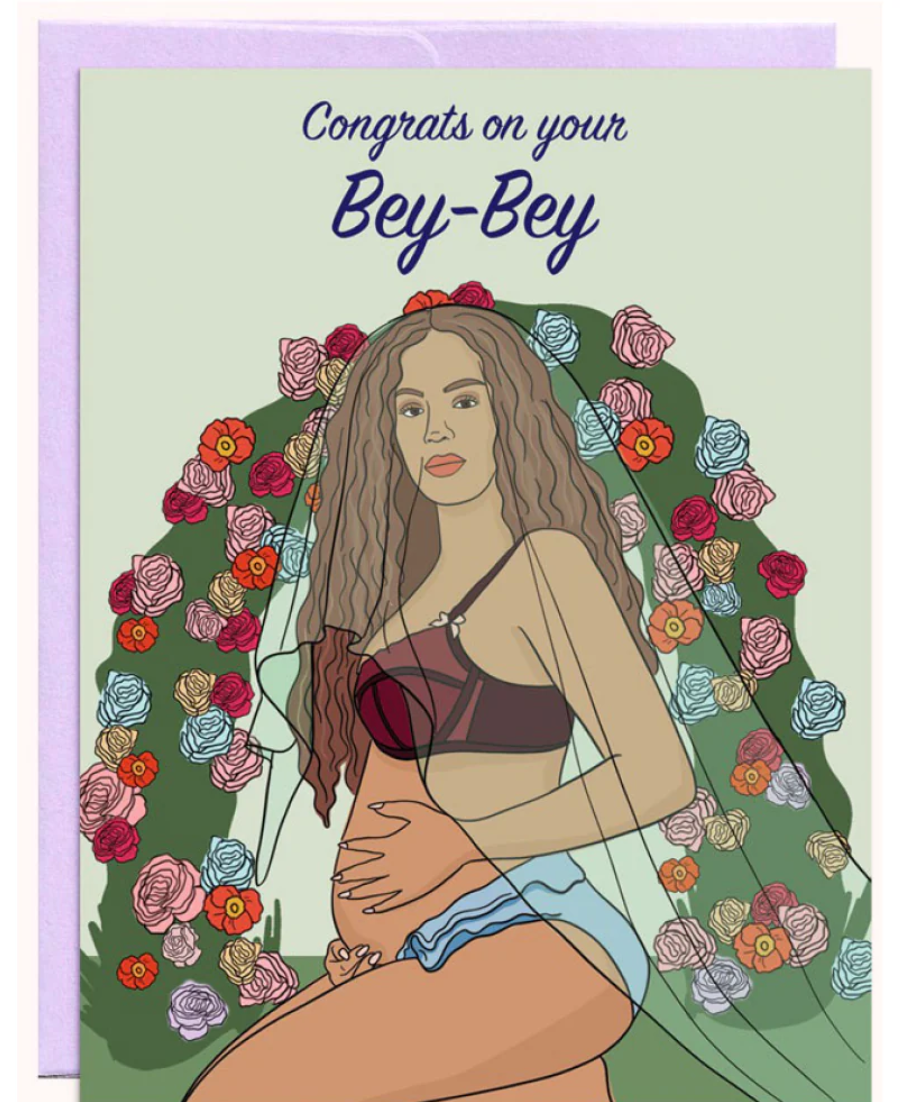 Congrats Bey-Bey Baby Card