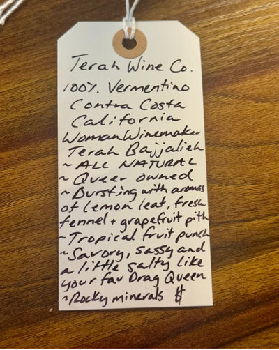 Terah Wine Co. Vermentino