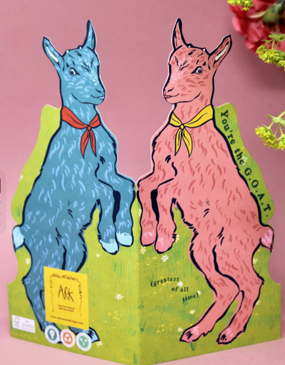 GOAT Shaped Greetings Card - ARK