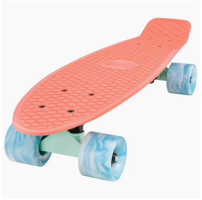 Cal7 Mini Cruiser with Swirl Wheels Penny Skateboard  22.5”