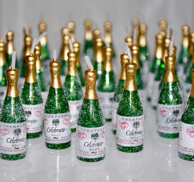 Mini Fizzy Champagne Candles