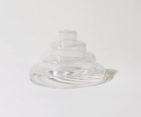 Yield Glass Meso Incense Holder - Clear Glass