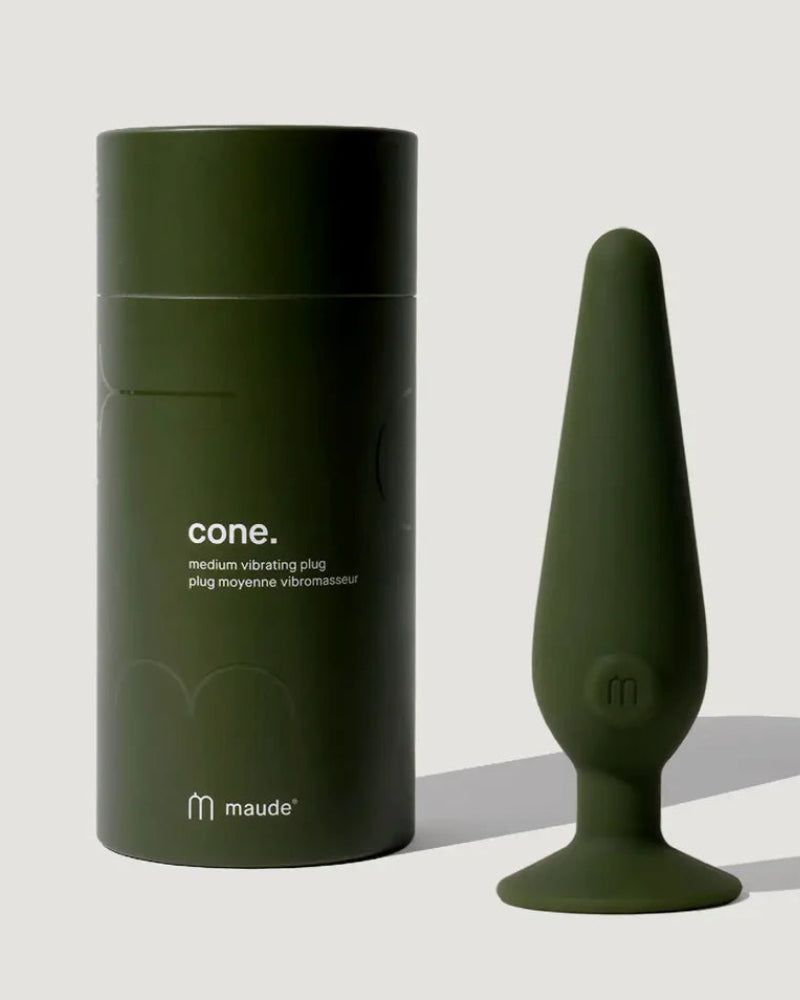 Maude Cone Green - Medium 3-speed Vibrating Plug