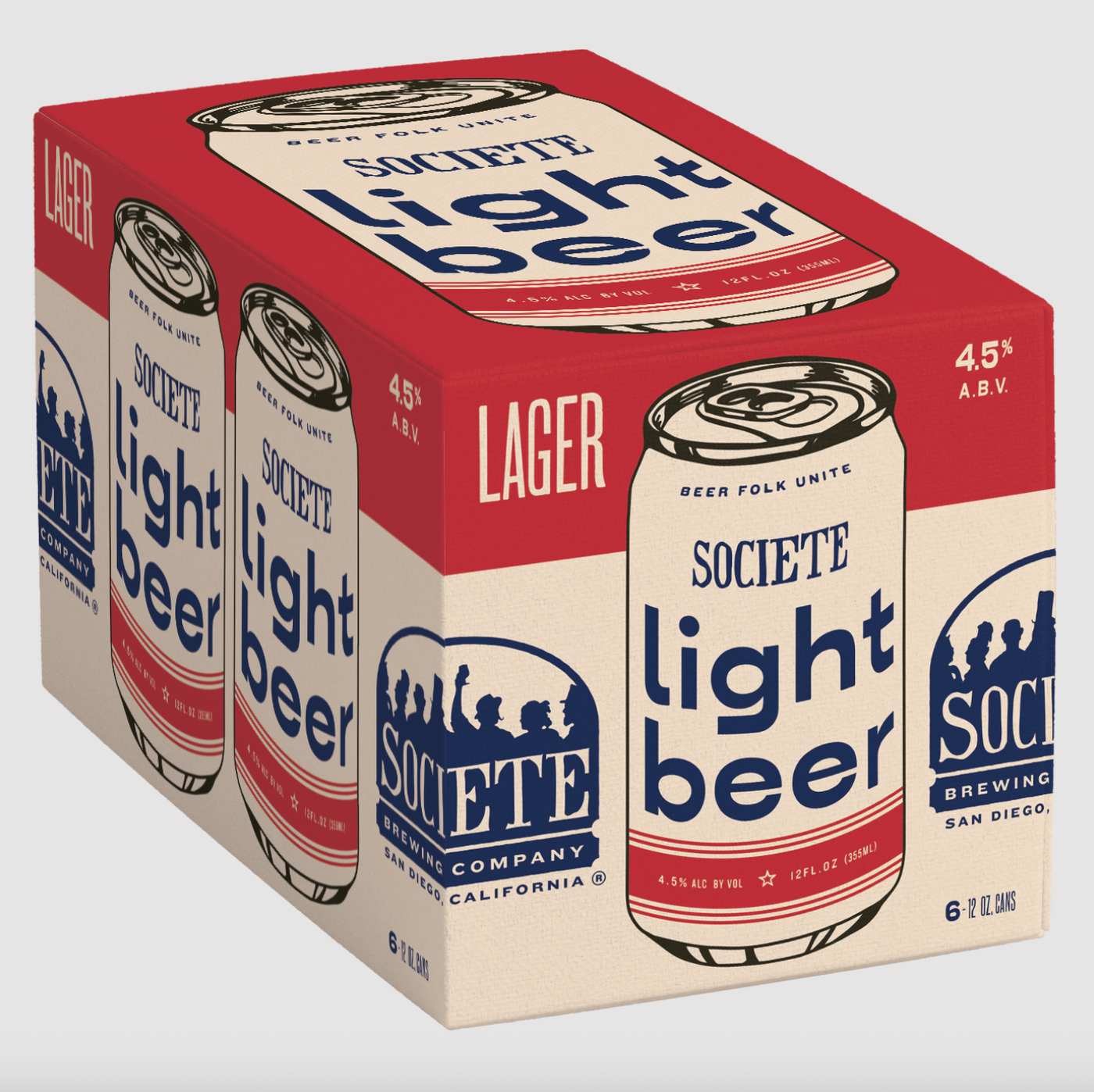 Societe Light Beer Lager 6 pack