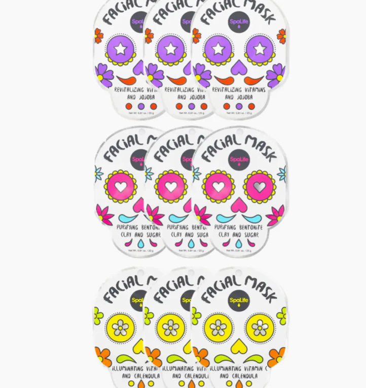 Spa Life Dia De Muertos Inspired Skincare Sheet Face Mask