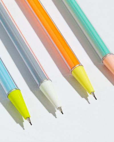Pocketo Colorblock Mechanical Pencil Set of 4
