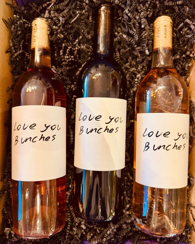 Our Love You Bunches Box includes:

Stolpman Love You Bunches red, rosé and orange.