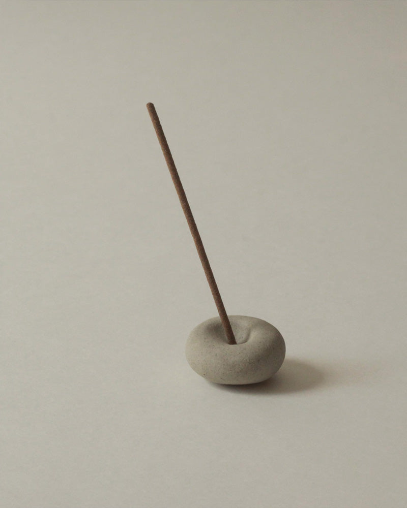 Cedar and Myrrh Ceramic Pebble Incense Holder