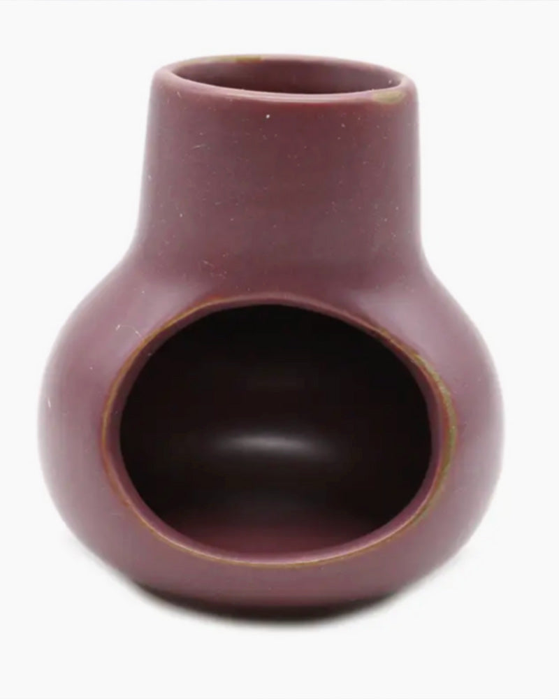 Mini Purple Ceramic Smudge Chimney Elevate your Smudging rituals and infuse your space with the soothing and cleansing aromas of these ancient tools with our Ceramic Smudge Burner Chimney. 