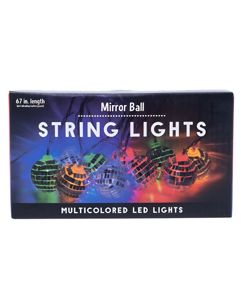 Disco Mirror Ball String Lights