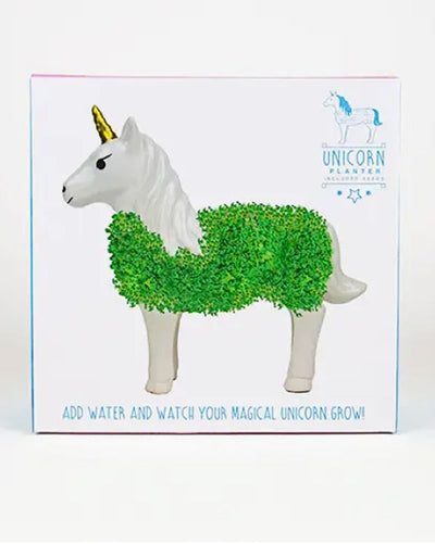 Always wanted to see a fluffy unicorn? Well with this Unicorn planter you can grow your own! Chia seeds included to let the magic begin.

Designed in London by Gift Republic