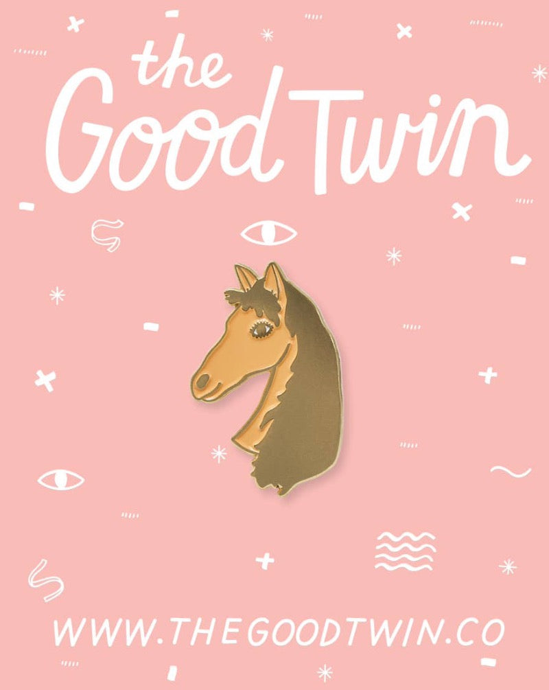 The Good Twin Lucky Horse Pin