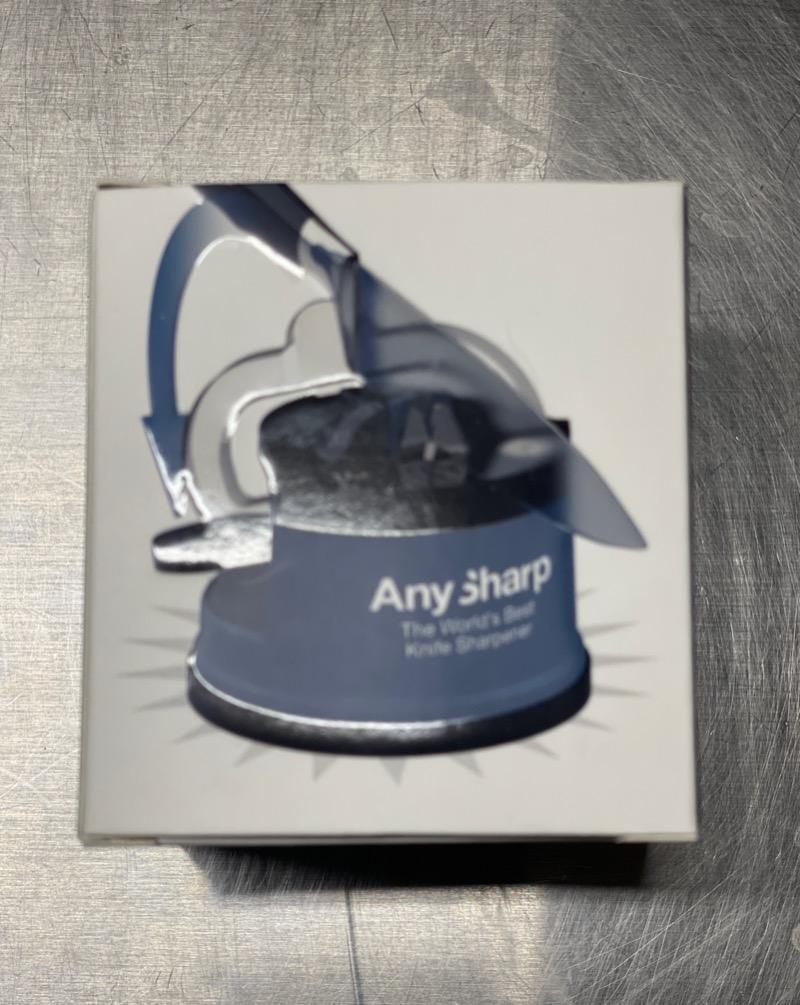 Known as the “World’s Best Knife Sharpeners,” AnySharp rejuvenates knives safely and hands-free. A few light strokes, and in seconds, the knife is sharp as new. The patented Power Grip suction cup base keeps the sharpener in place and the advanced diamond-honed Tungsten Carbide blades easily sharpen almost any knife. Professional-grade knife sharpening that helps make cooking easy and safe.