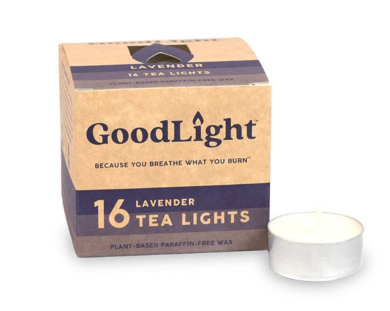 GoodLight Lavender Tea Lights: 16-Count Box
