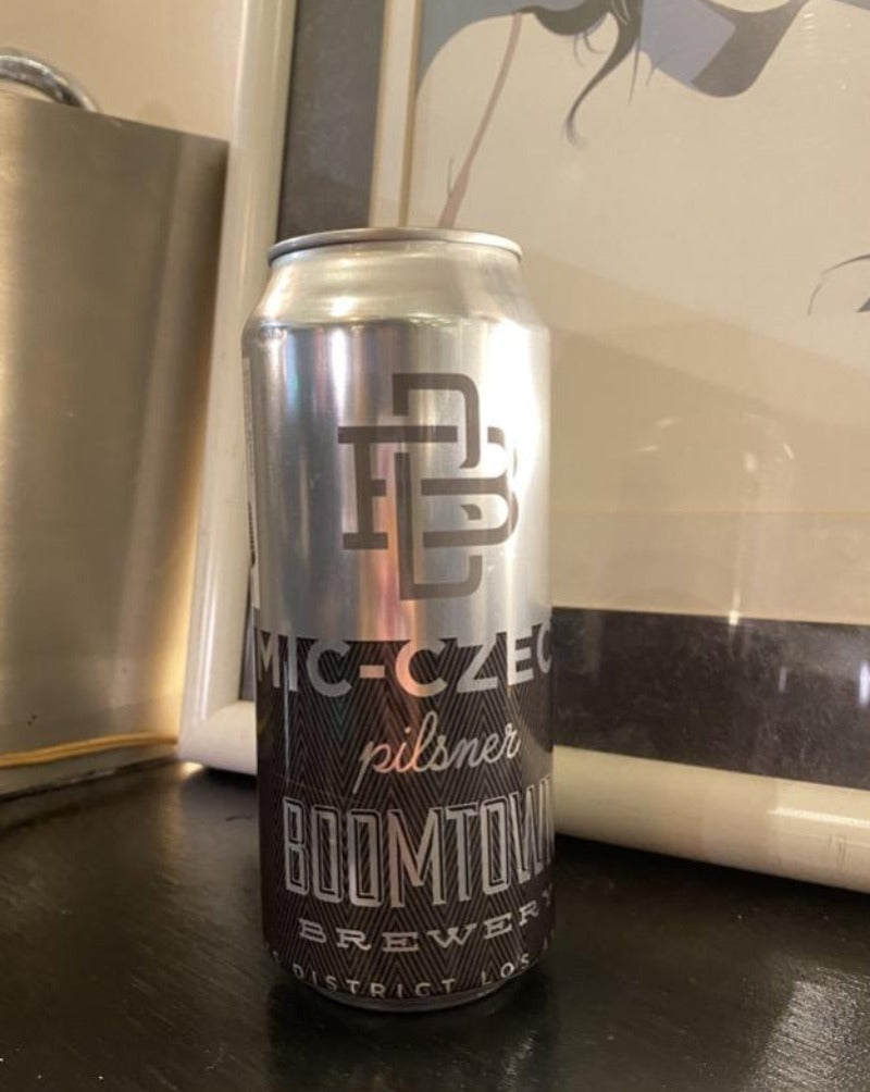 Boomtown Mic Czec Pilsner 16oz Can