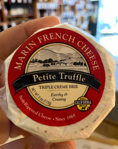 Marin French Cheese - petite truffle. Triple créme brie.