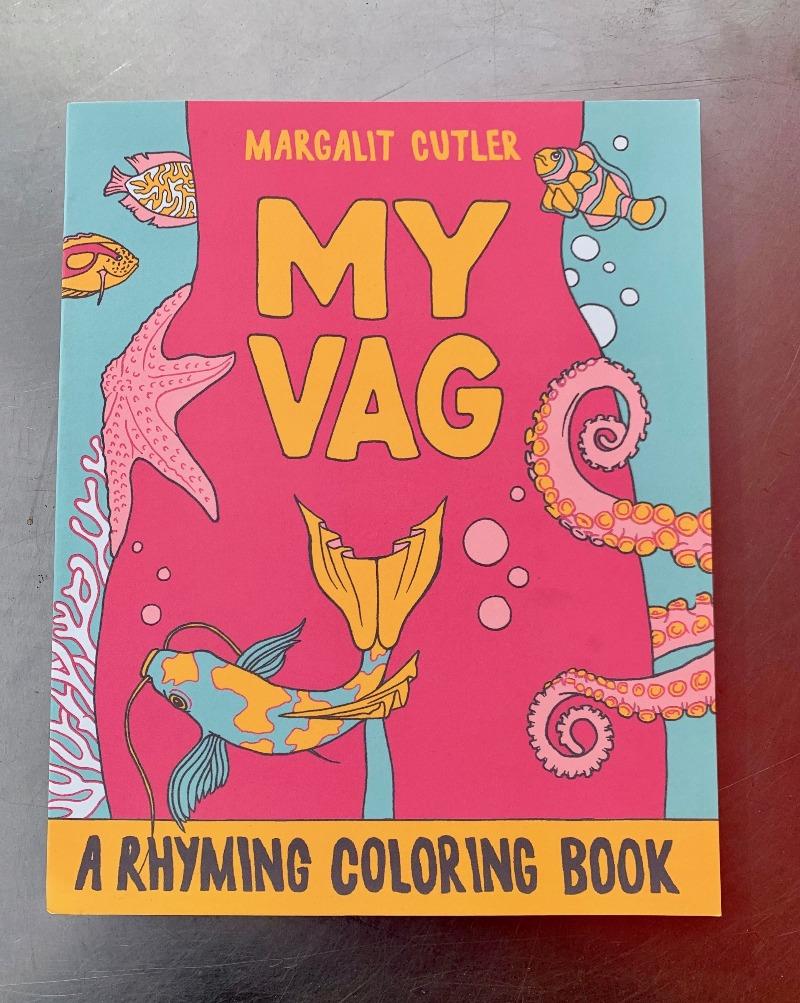 Playful rhymes and whimsical art celebrate the many faces of the vulva in this mesmerizing coloring book. Some of the rhymes uplift this oft-misunderstood body part: My vag is a martini / sometimes dry, sometimes dirty / but always delightful & a little bit flirty. Others keep it wonderfully real: Slobbering on a bush / my vag is a giraffe / majestic in person / but goofy in photograph.