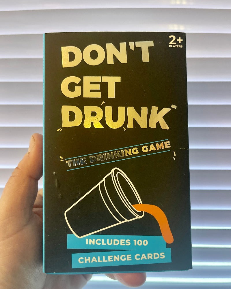 As the name mentions, the aim of the game is to not get drunk. Seems pretty easy right? Well the 100 challenge cards practically guarantee a wild night. One to remember… or not.   Made in United Kingdom