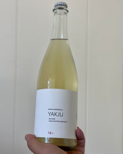 The YAKJU is a oyangju (5 stage fermented alcohol) made exclusively with organic medium grain white rice, organic sweet (glutinous) white rice, nuruk (traditional Korean wild fermentation starter), and filtered NY water. Fermented over the course of 8 weeks, the YAKJU is bone dry with deep and intricate flavors of barley and grain.