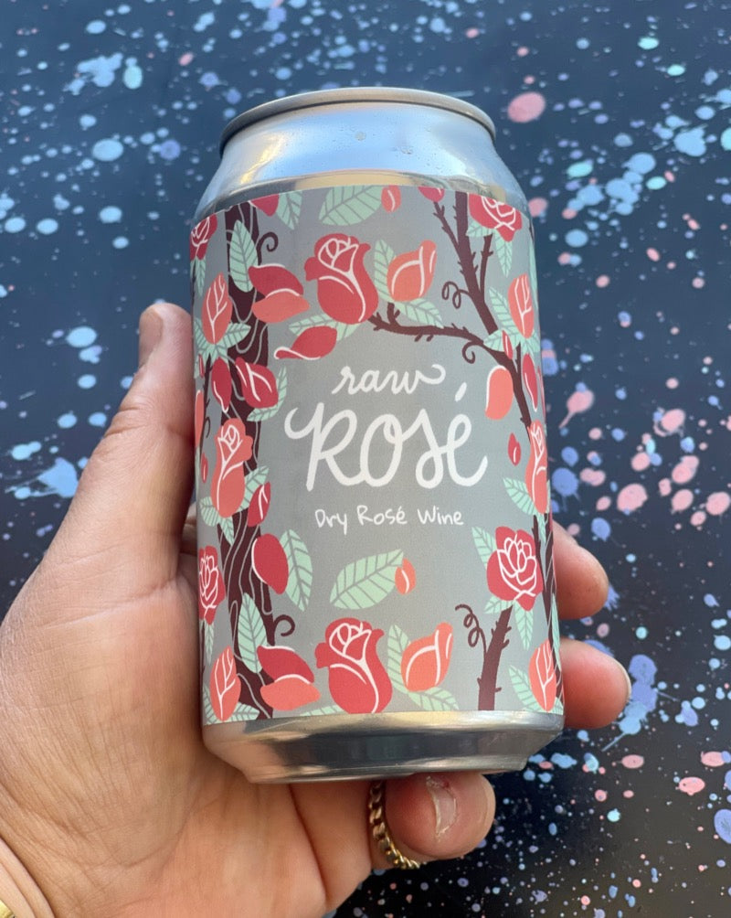 Co-fermented Chambourcin and Cabernet Franc. Westminster, Maryland  Woman winemaker - Lisa Hinton. All natural. 1 can = 1/2 a bottle! Dark cherry compote and raspberry coulis. Dry eucalyptus. Hierloom tomato. This can will can-can all day and night!