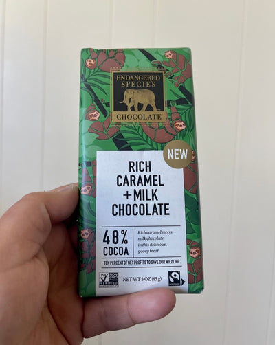 Rich Caramel + Milk Chocolate  Social Good!