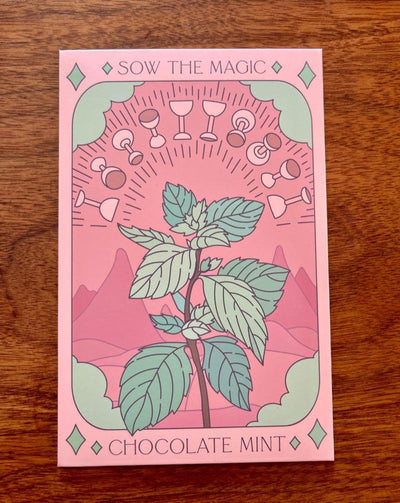 Sow the magic chocolate mint seed packet